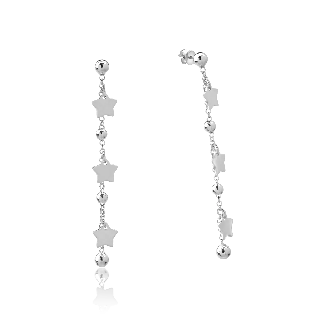 Fülbevaló 14K-os fehér aranyból