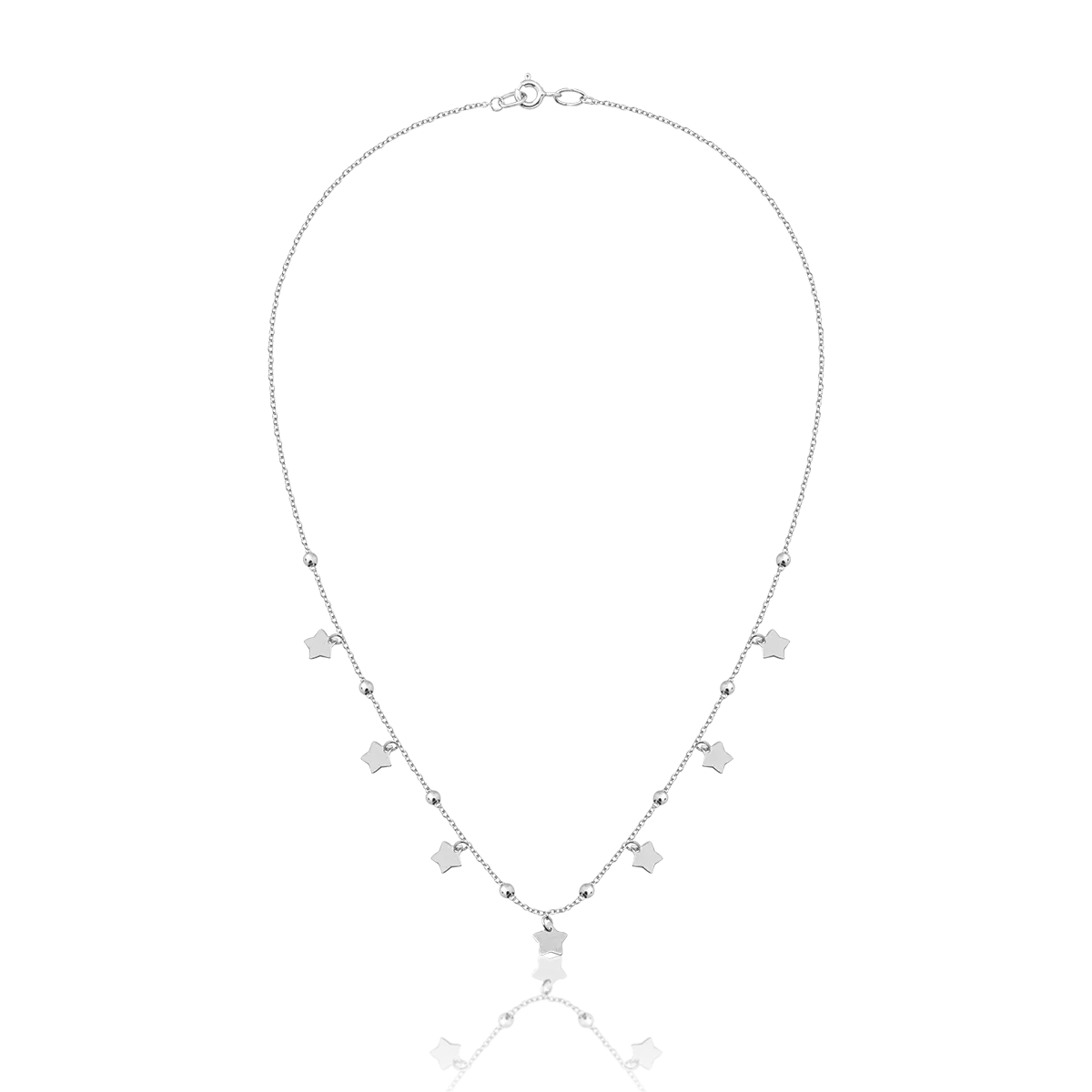 14K white gold necklace