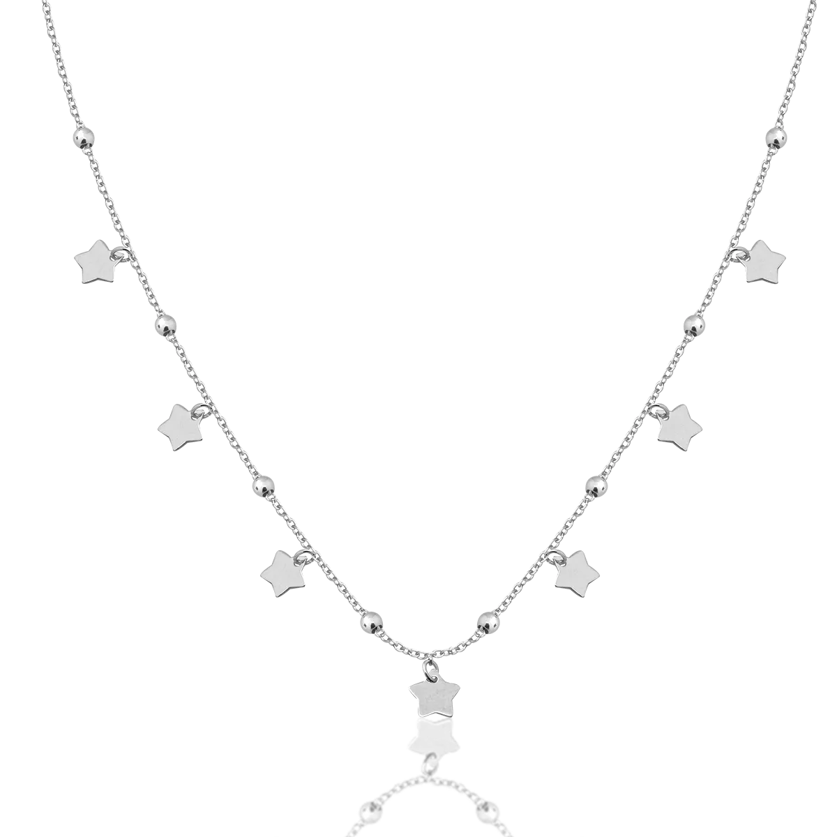 14K white gold necklace