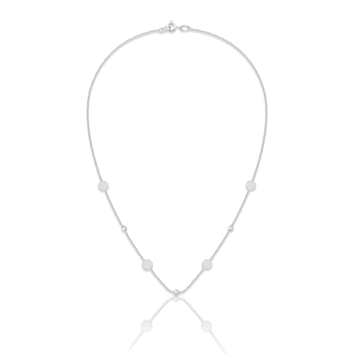 14K white gold necklace