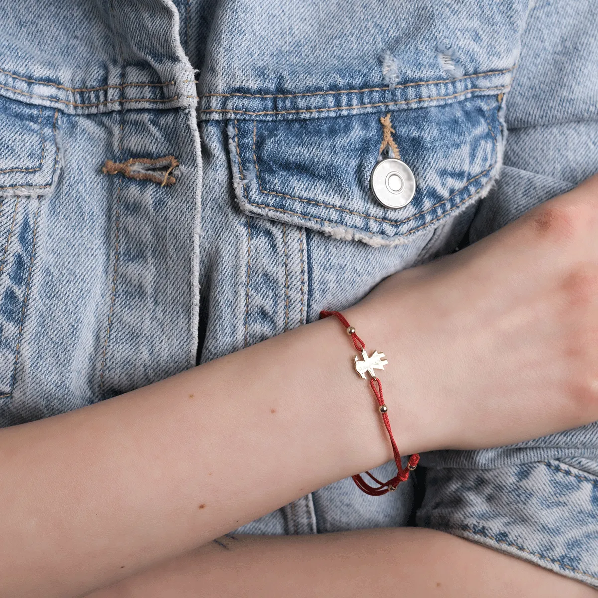 Bratara din aur galben