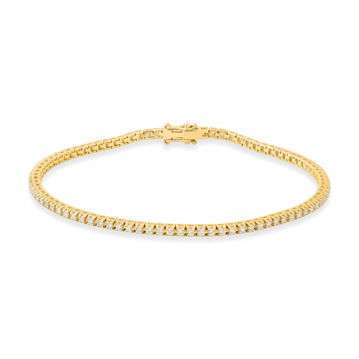 Bransoletka tenisowa z 18K żółtego złota i diamenty 0.5kr