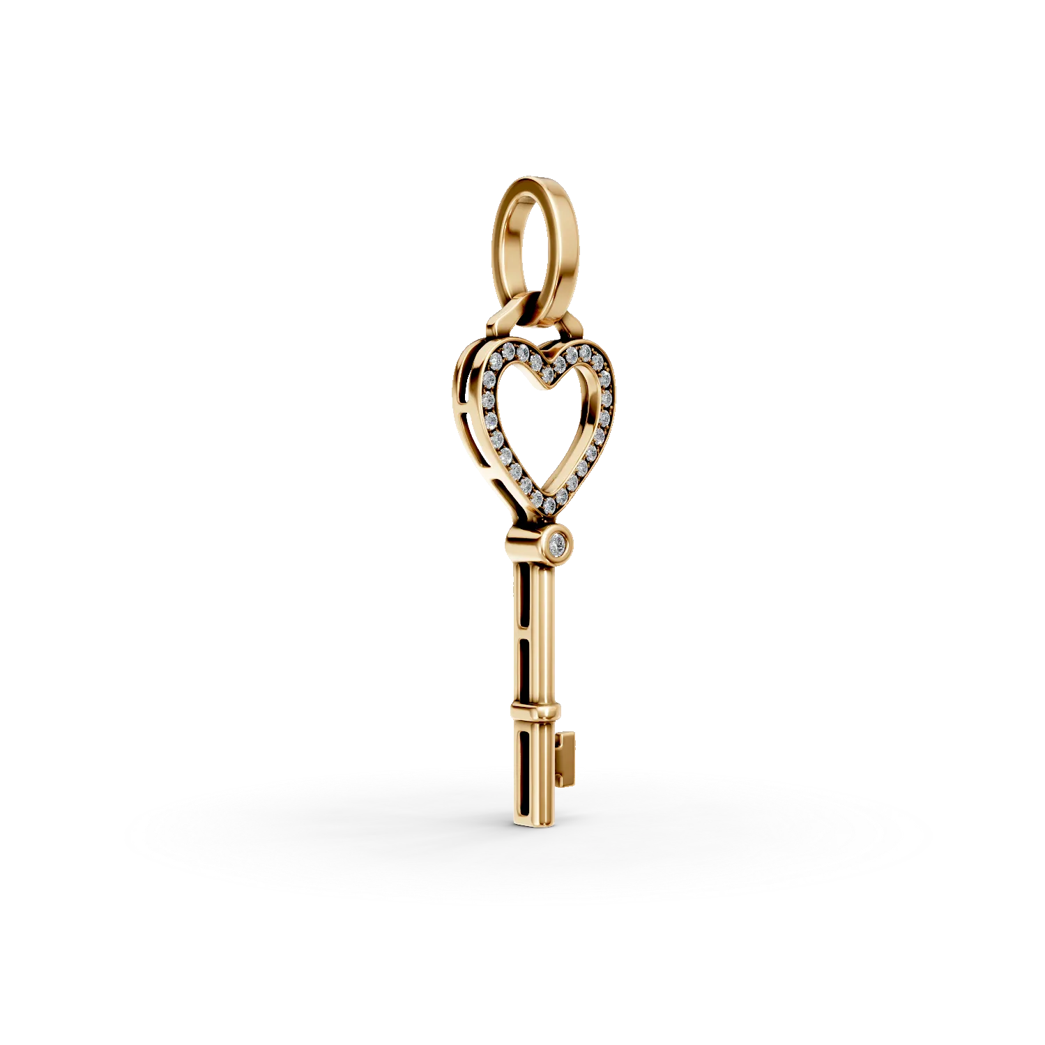 Висулка от 18K жълто злато с 0.08ct диаманти