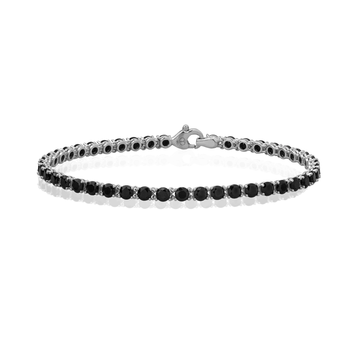 Bratara tennis din aur alb de 14K-52577