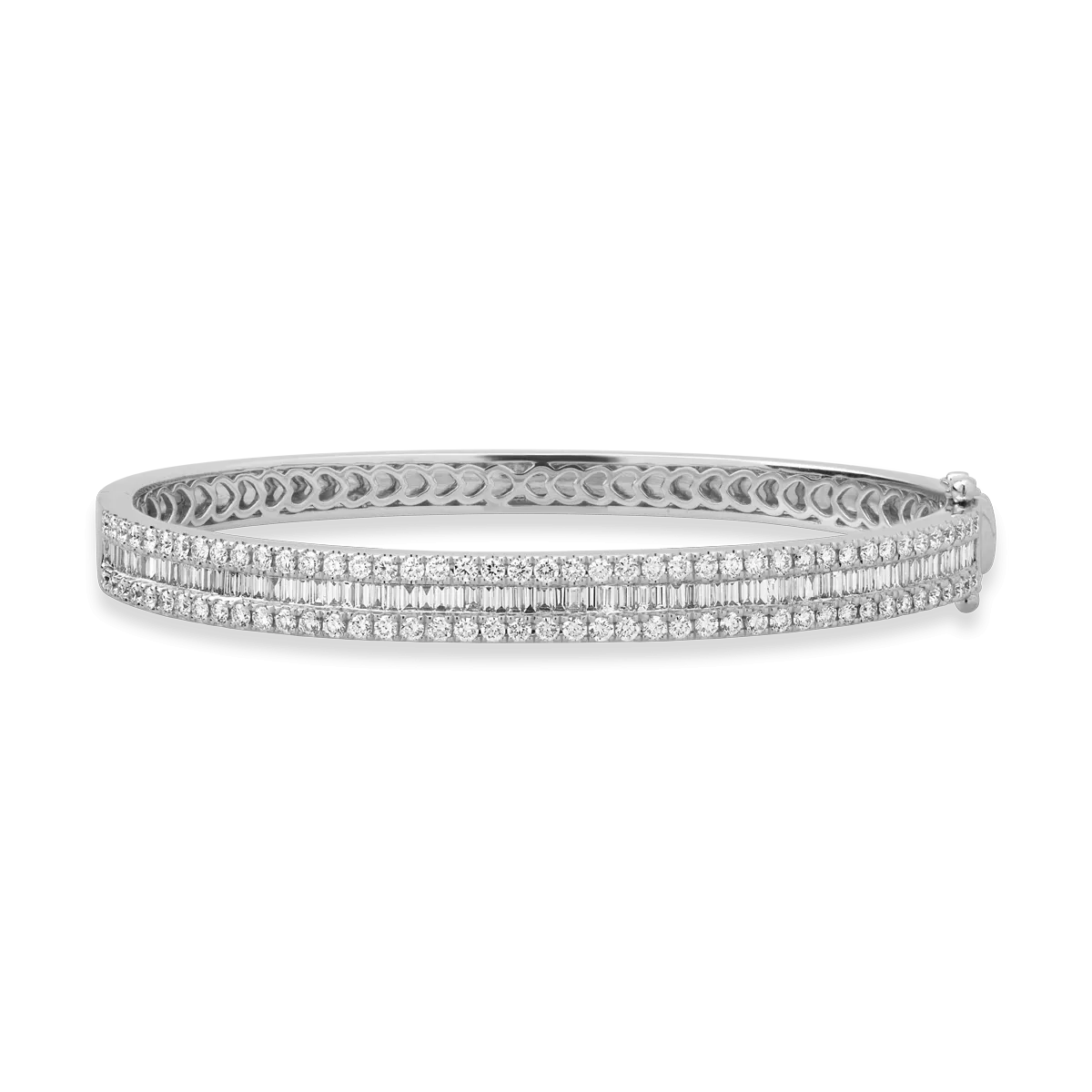 18K white gold bracelet with diamonds of 2.67ct