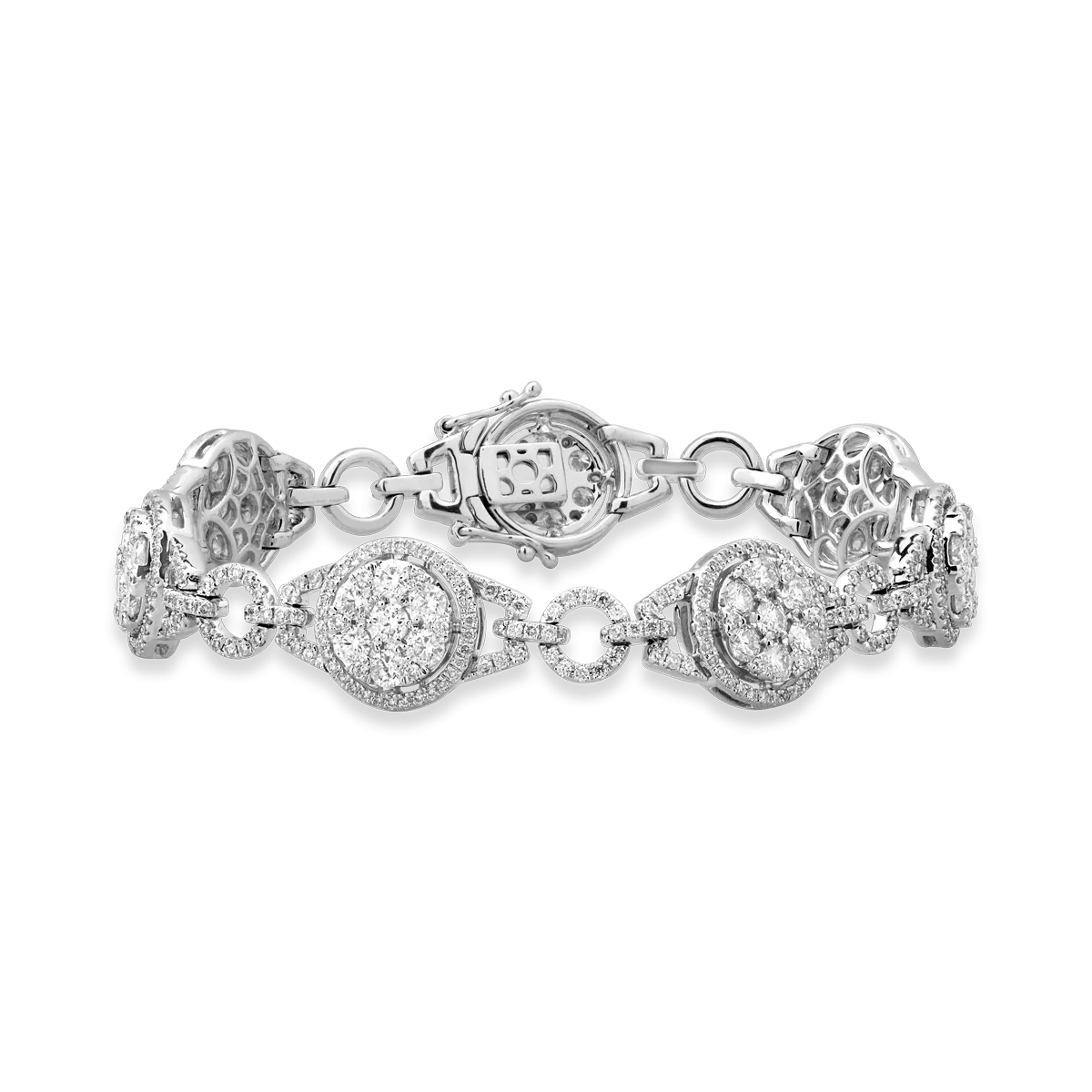 Karkötő 18K-os fehér aranyból 2.09ct gyémánttal-52793