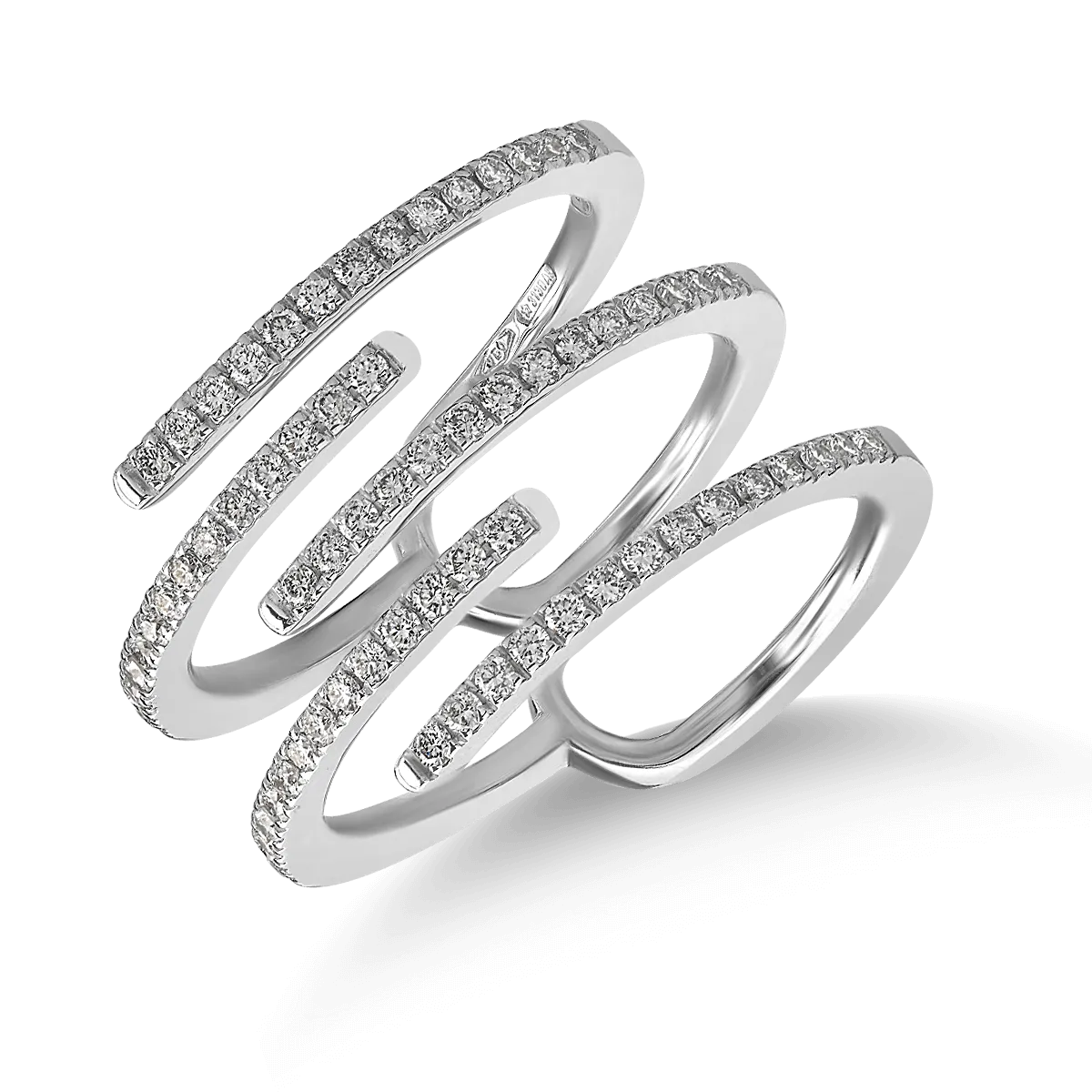Teilor Inel din aur alb cu diamante de 0.43ct