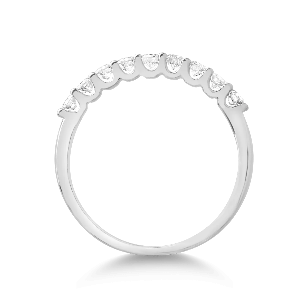 18K white gold ring with 0.5ct diamonds