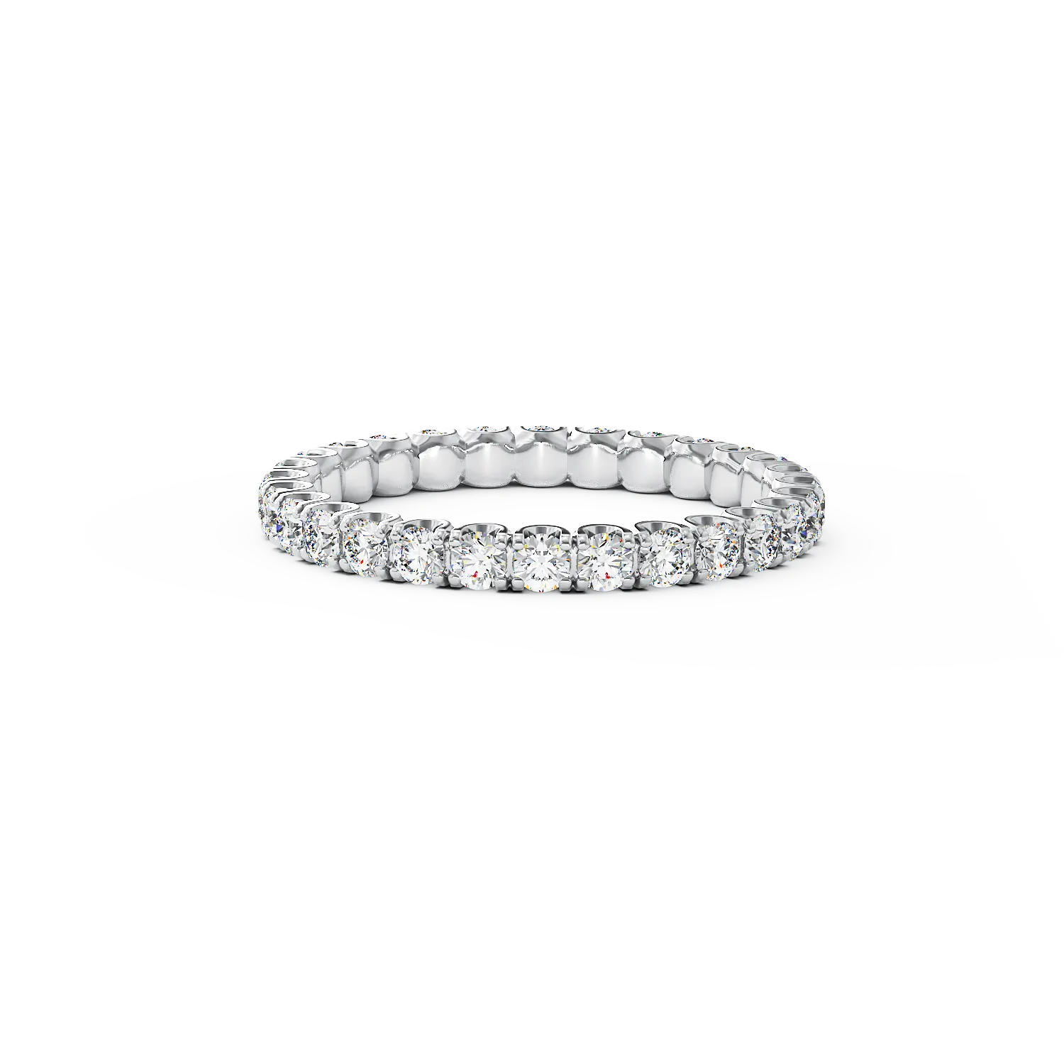 Inel din aur alb de 18K cu diamante de 1ct