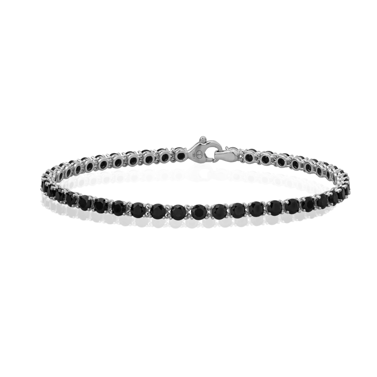 14K white gold tennis bracelet