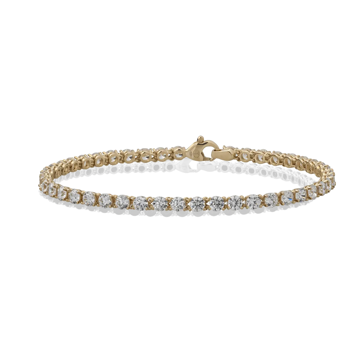 14K żółtego złota bransoletka-53072