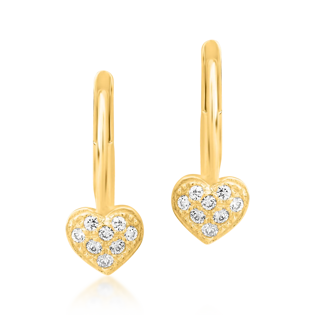 Обеци от 14K жълто злато-112573