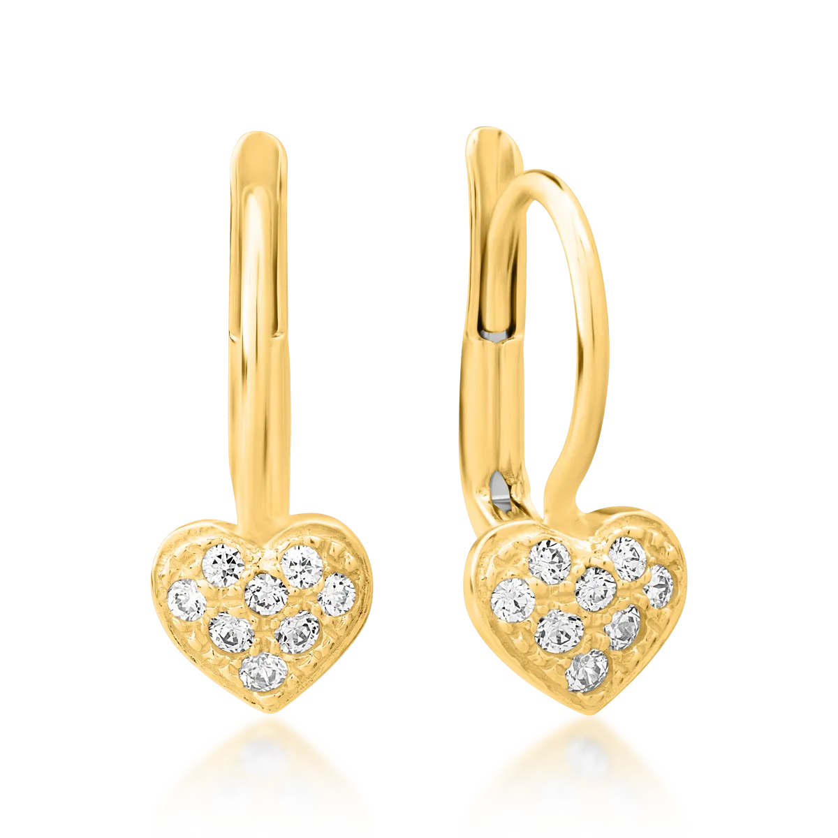 Обеци от 14K жълто злато
