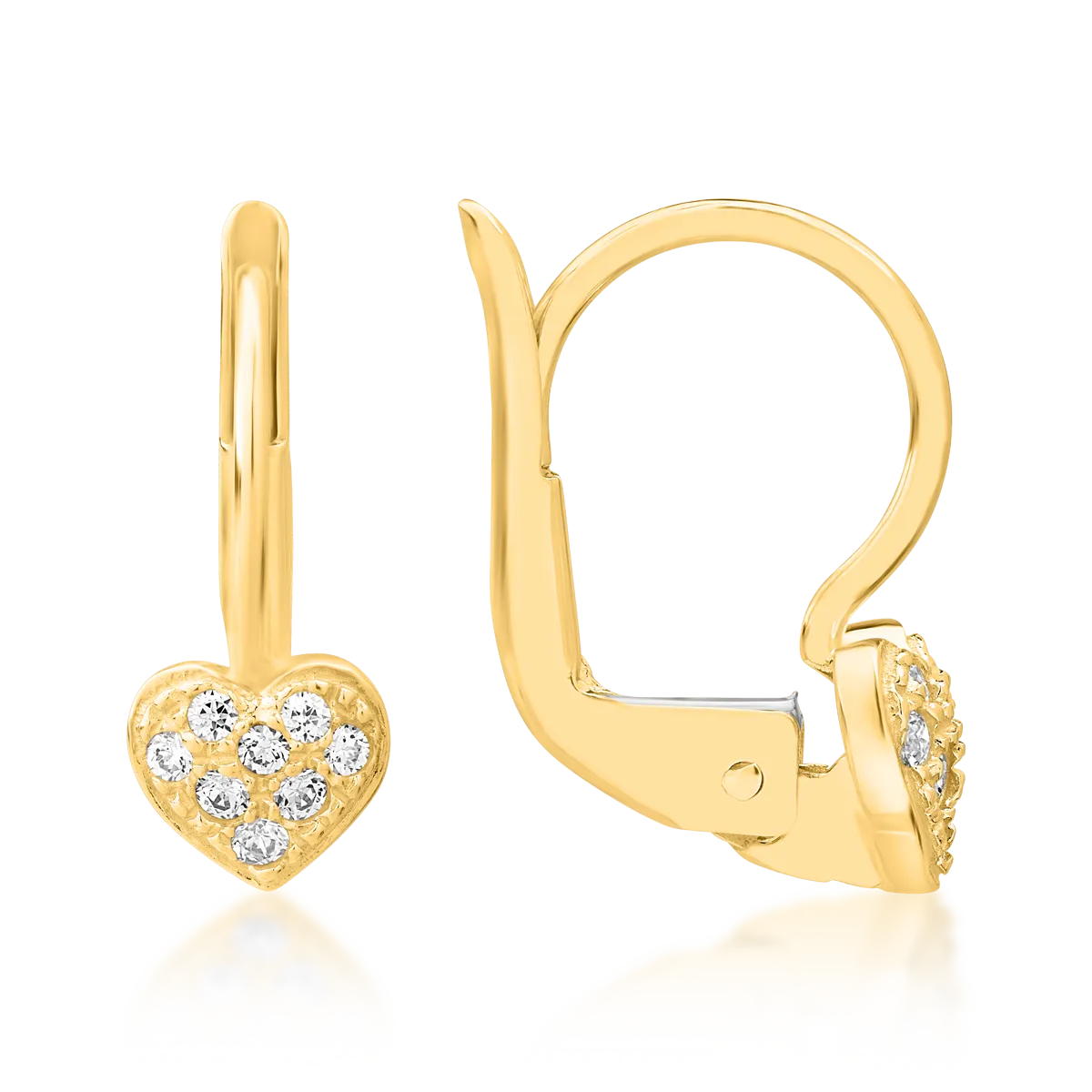 Обеци от 14K жълто злато