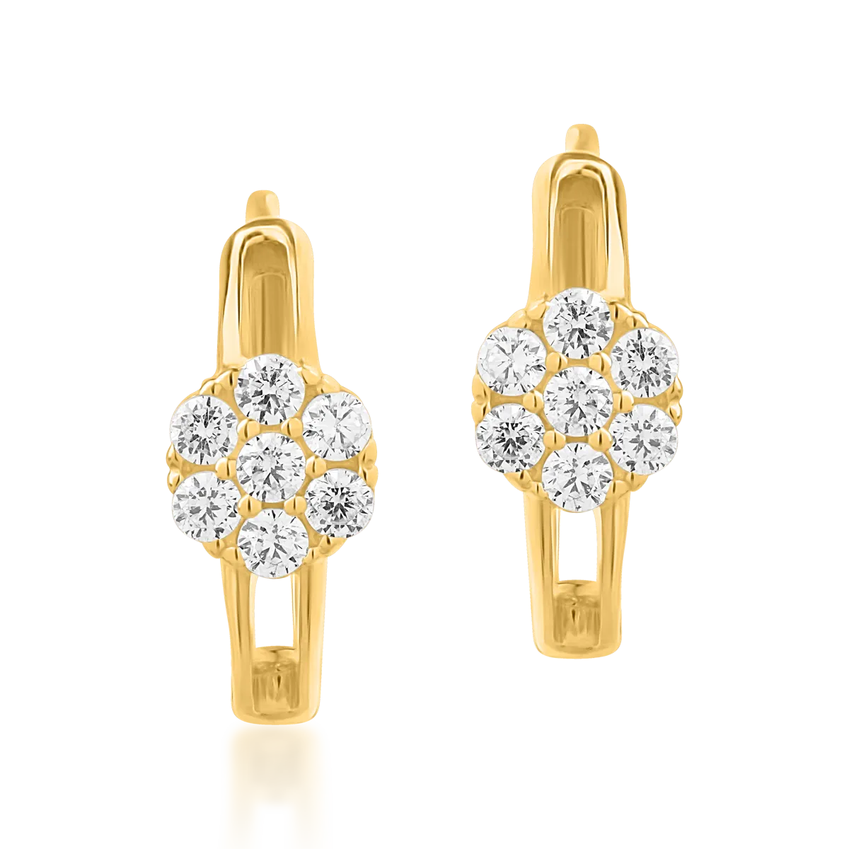 14K yellow gold earrings