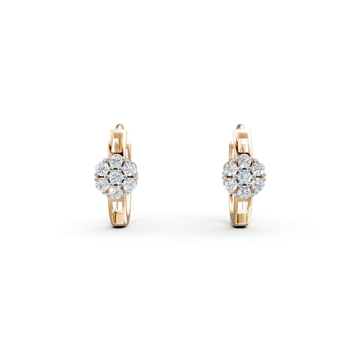 14K yellow gold earrings-53181