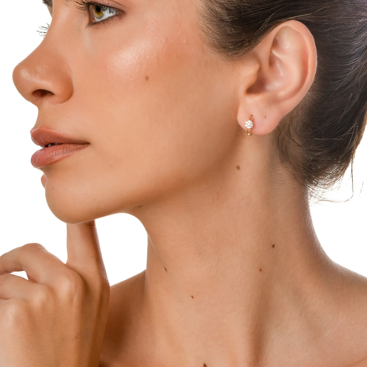 Kolczyki z żółtego 14K złota