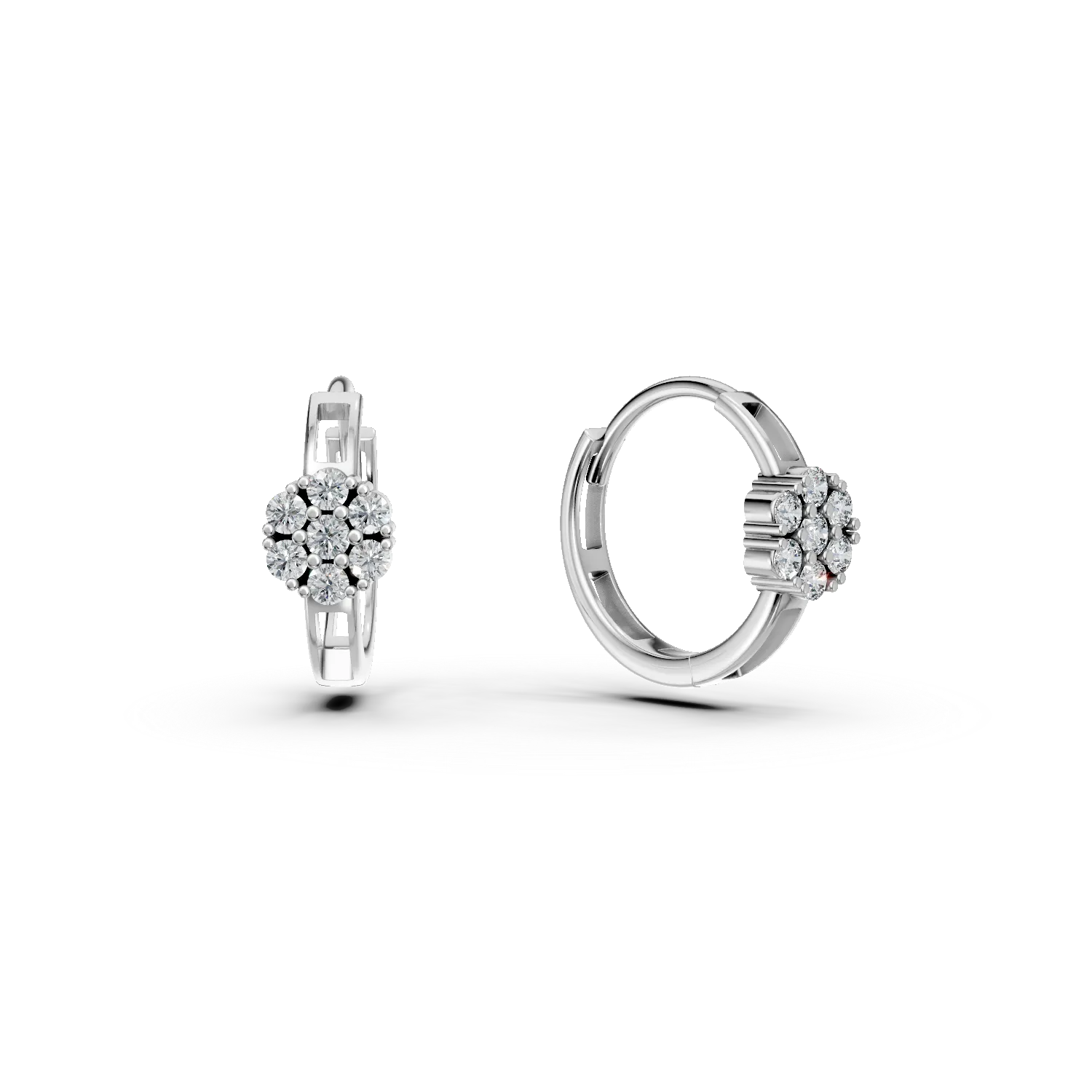 Cercei pentru copii din aur alb