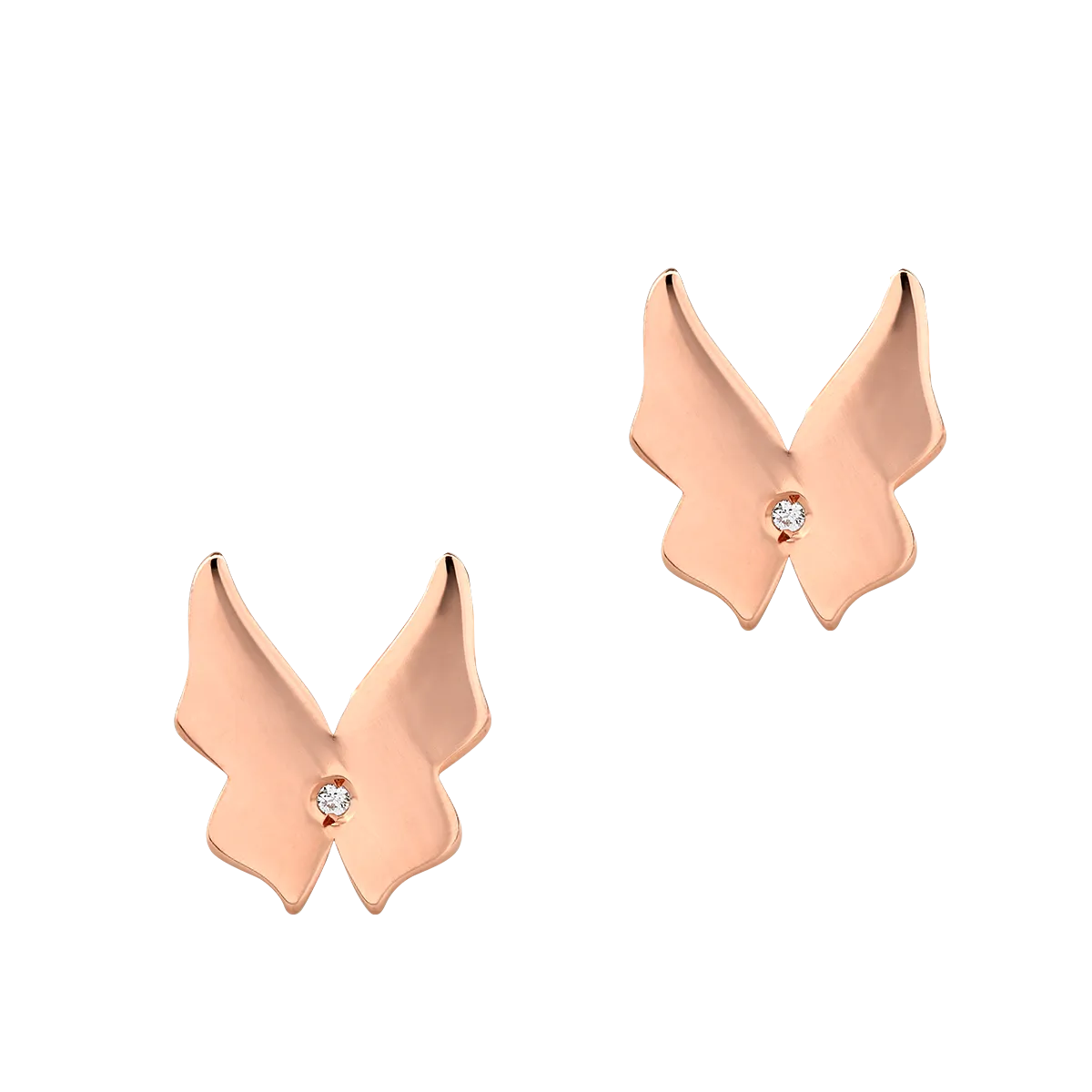 14K rose gold earrings