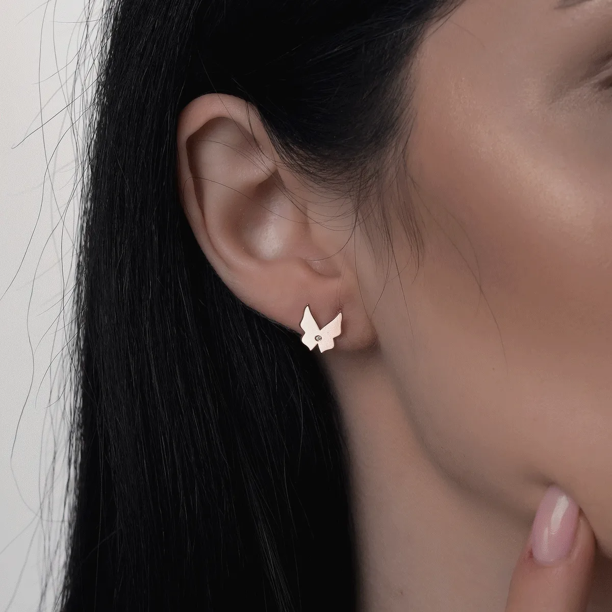 14K rose gold earrings