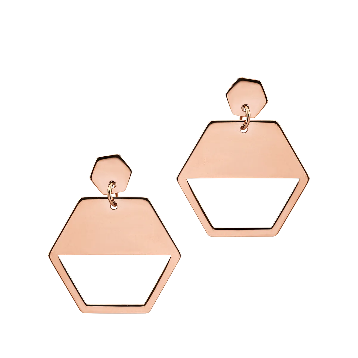 14K rose gold earrings