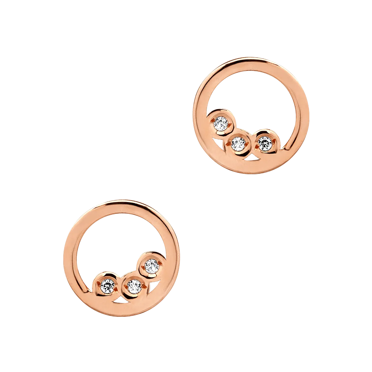 14K rose gold earrings