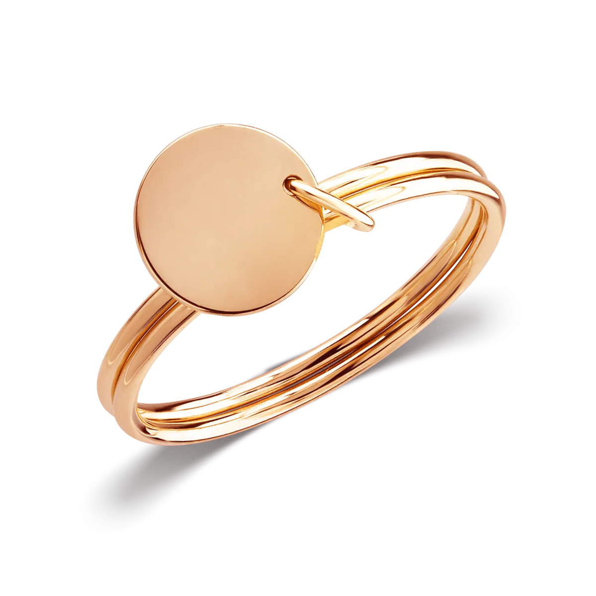 14K rose gold ring