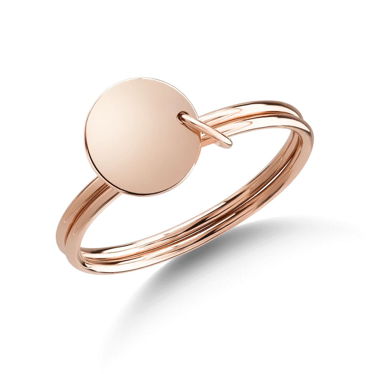 14K rose gold ring