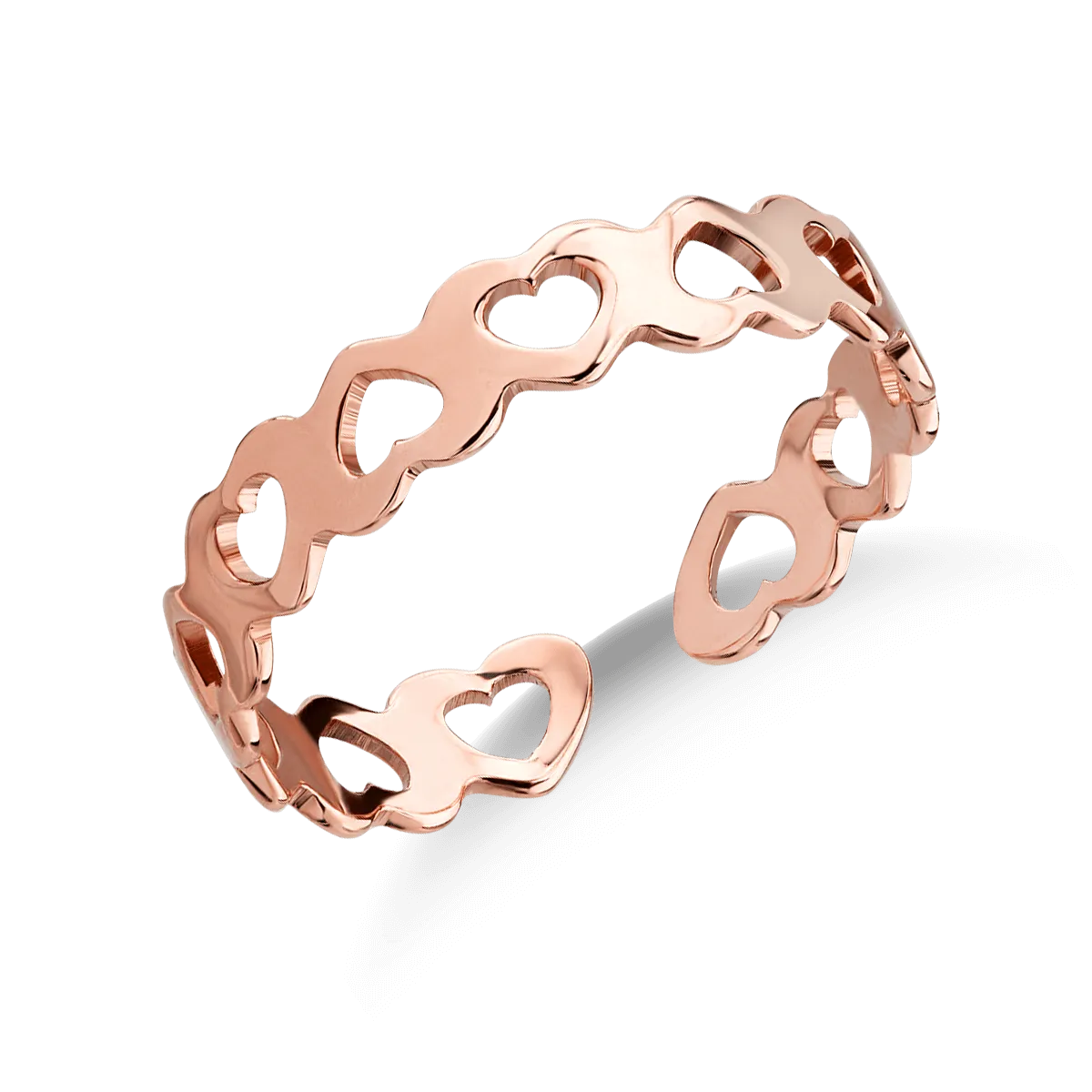 14K rose gold ring