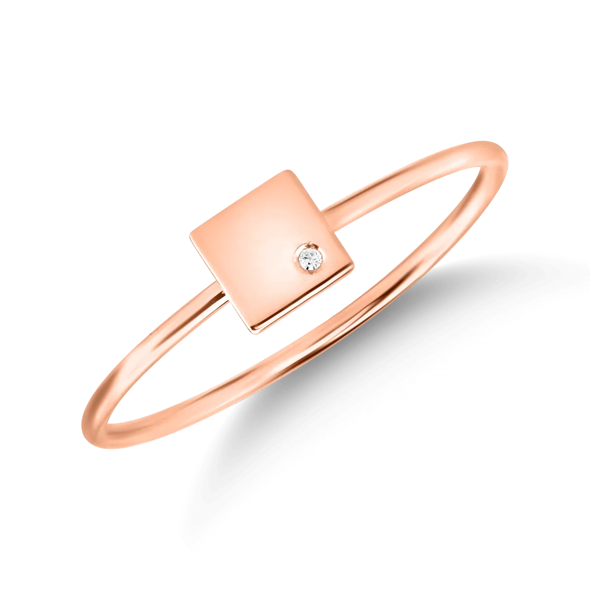 14K rose gold ring