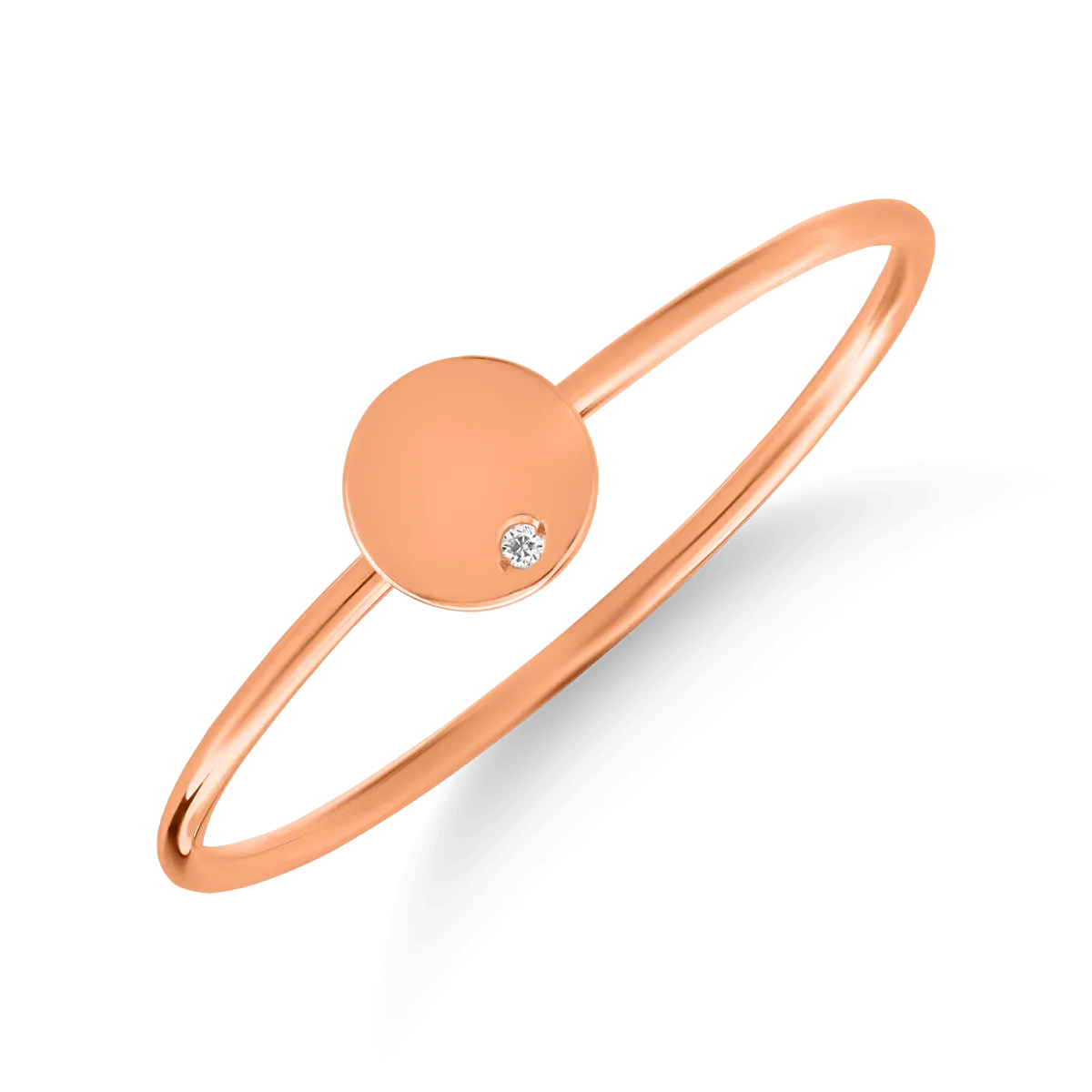 14K rose gold ring