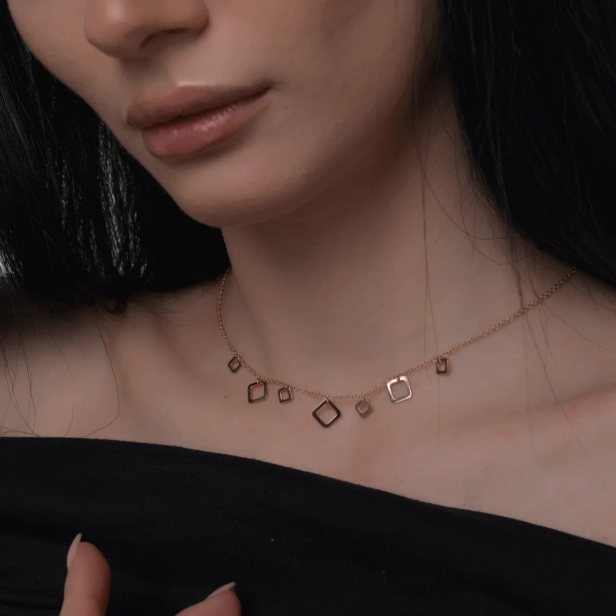 14K rose gold necklace