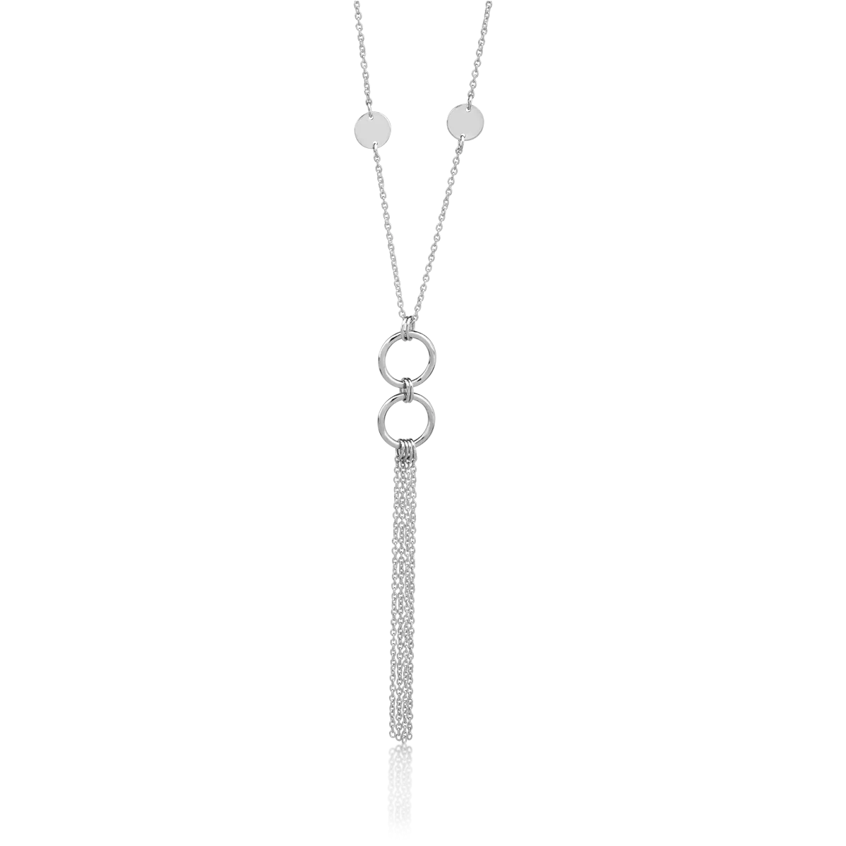 14K white gold pendant chain