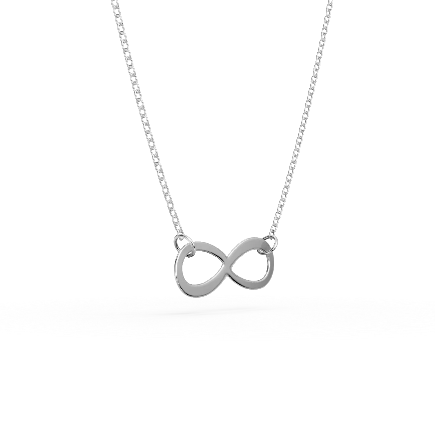 14K white gold pendant chain