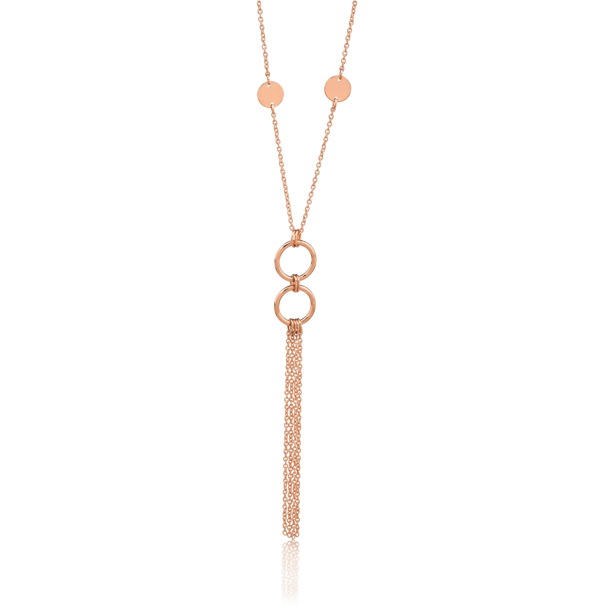 14K rose gold pendant chain
