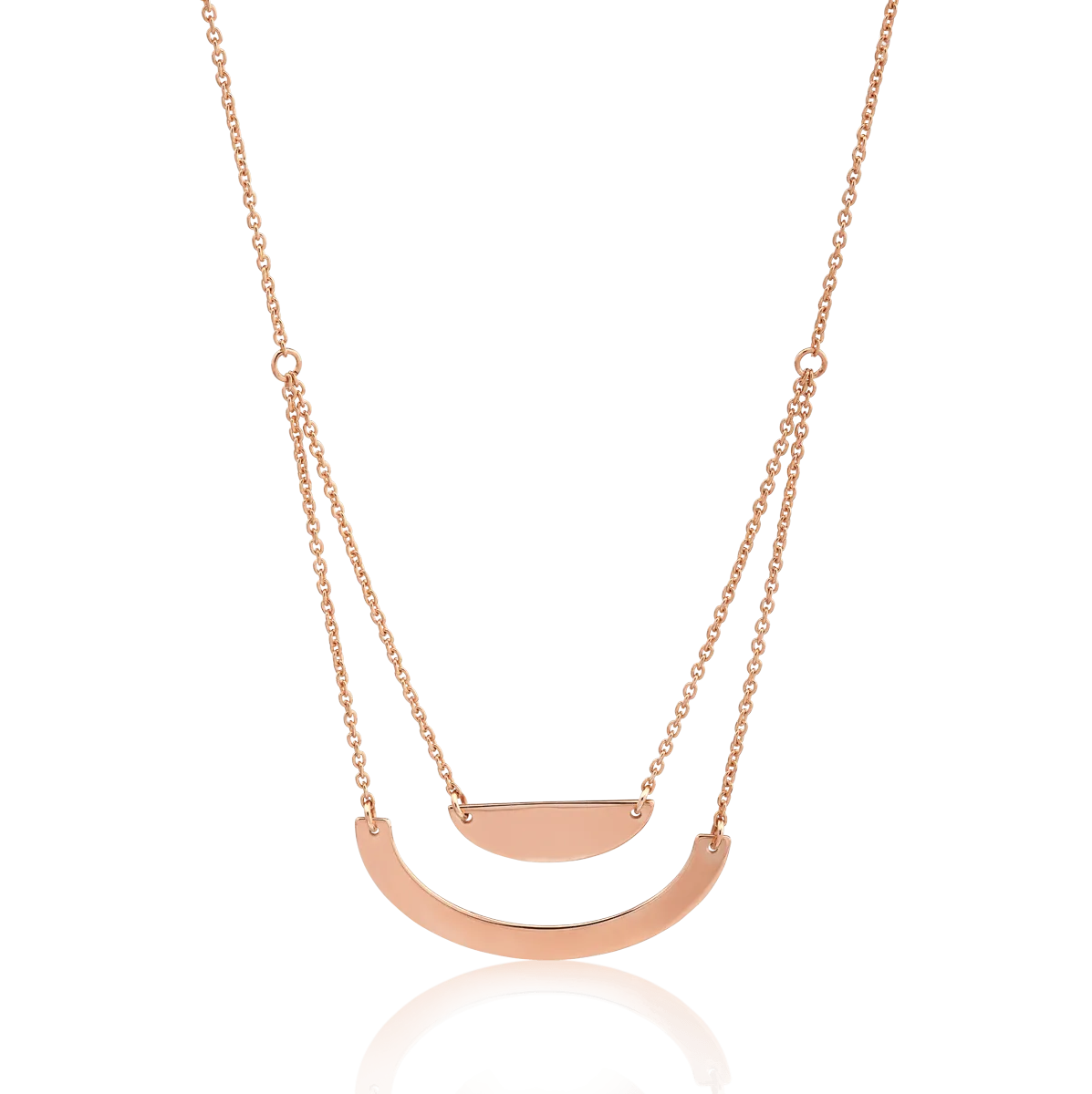 14K rose gold pendant chain