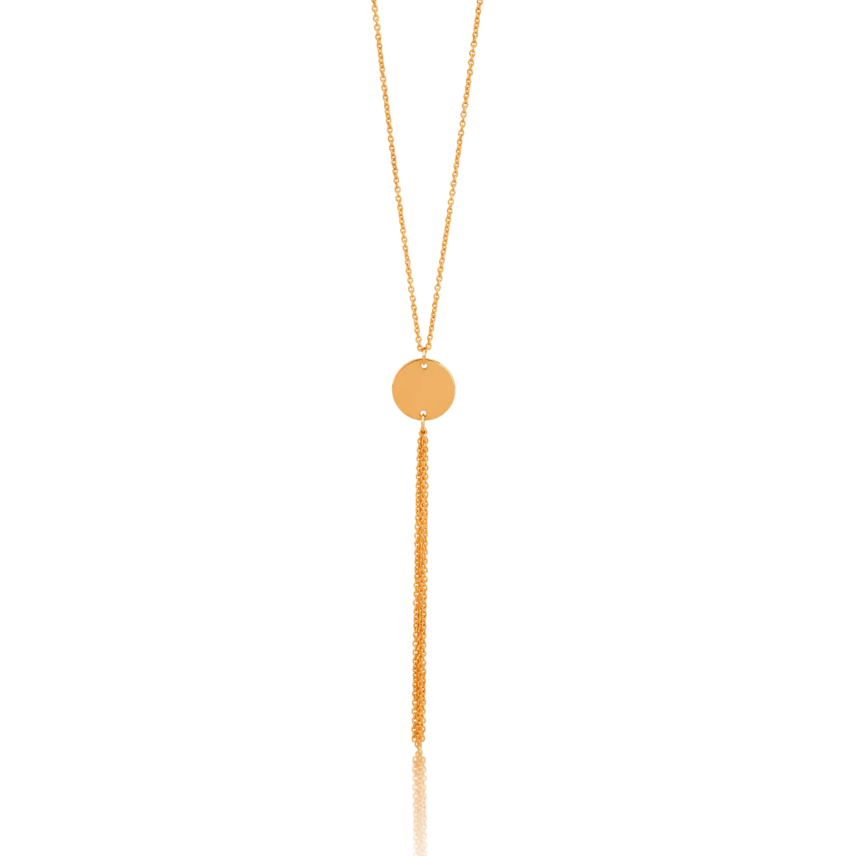 Łańcuszek z wisiorkiem z 14K różowego złota