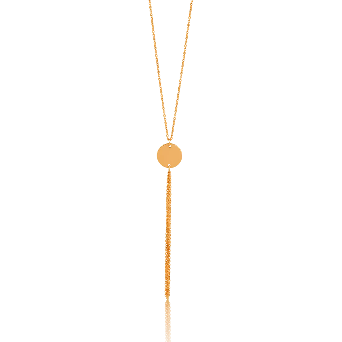 14K rose gold pendant chain