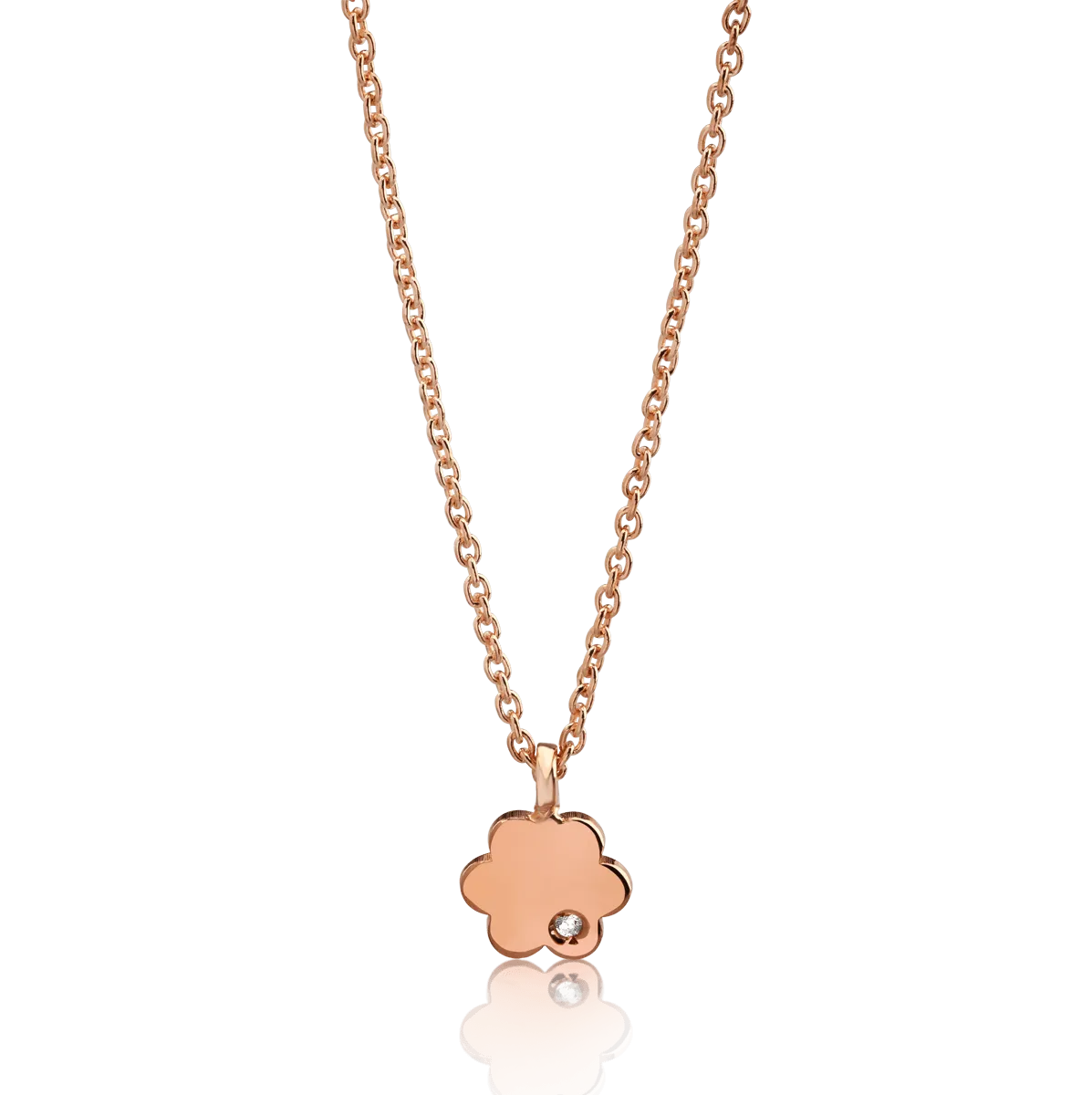 14K rose gold pendant chain