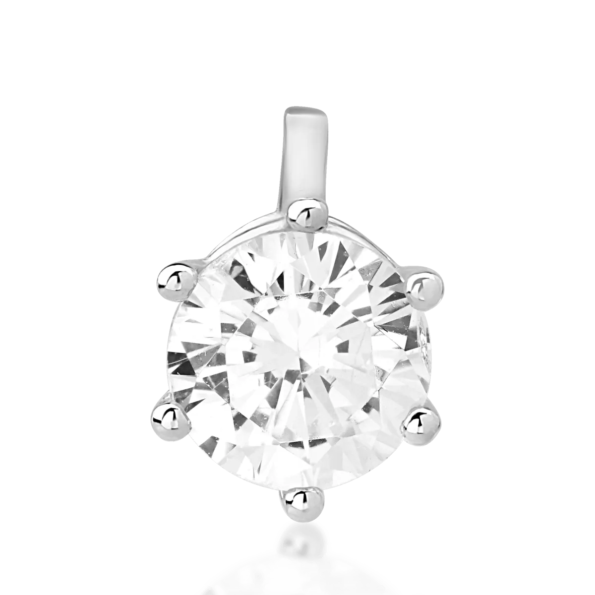 14K white gold pendant