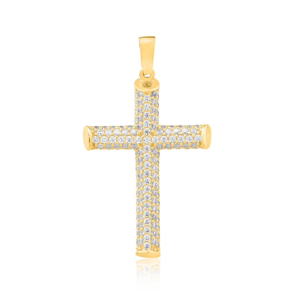 14K yellow gold cross pendant