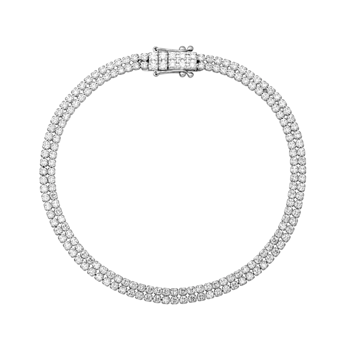 14K white gold bracelet with 2.5ct diamonds