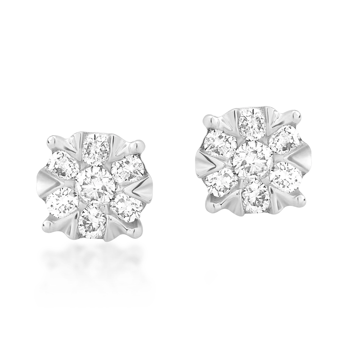 18K white gold with diamonds of 0.34ct
