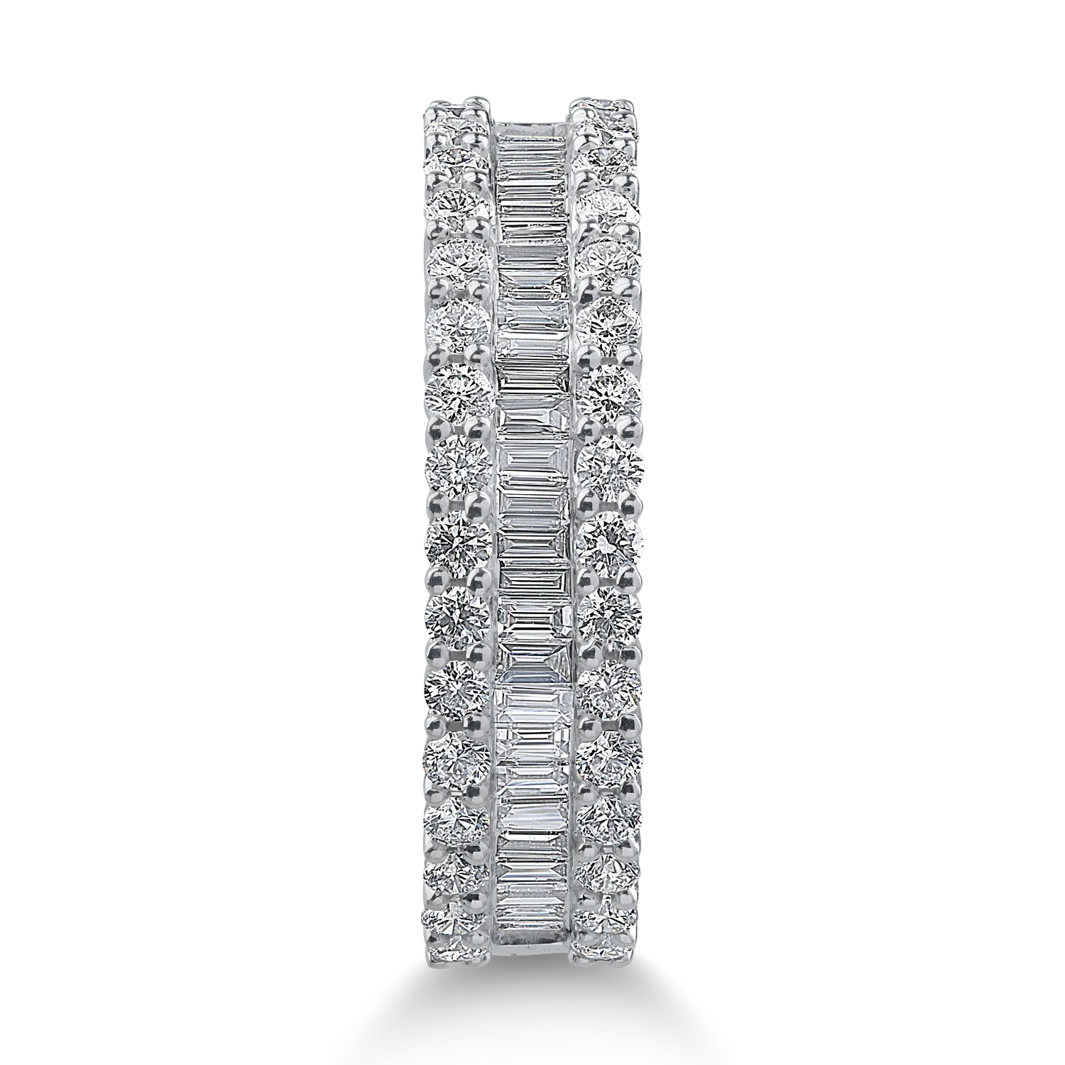 White gold ring with 0.9ct microsetting diamonds