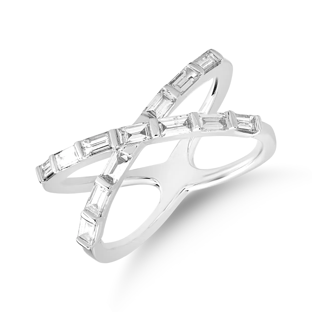 Gyűrű 18K-os fehér aranyból 0.52ct gyémánttal.