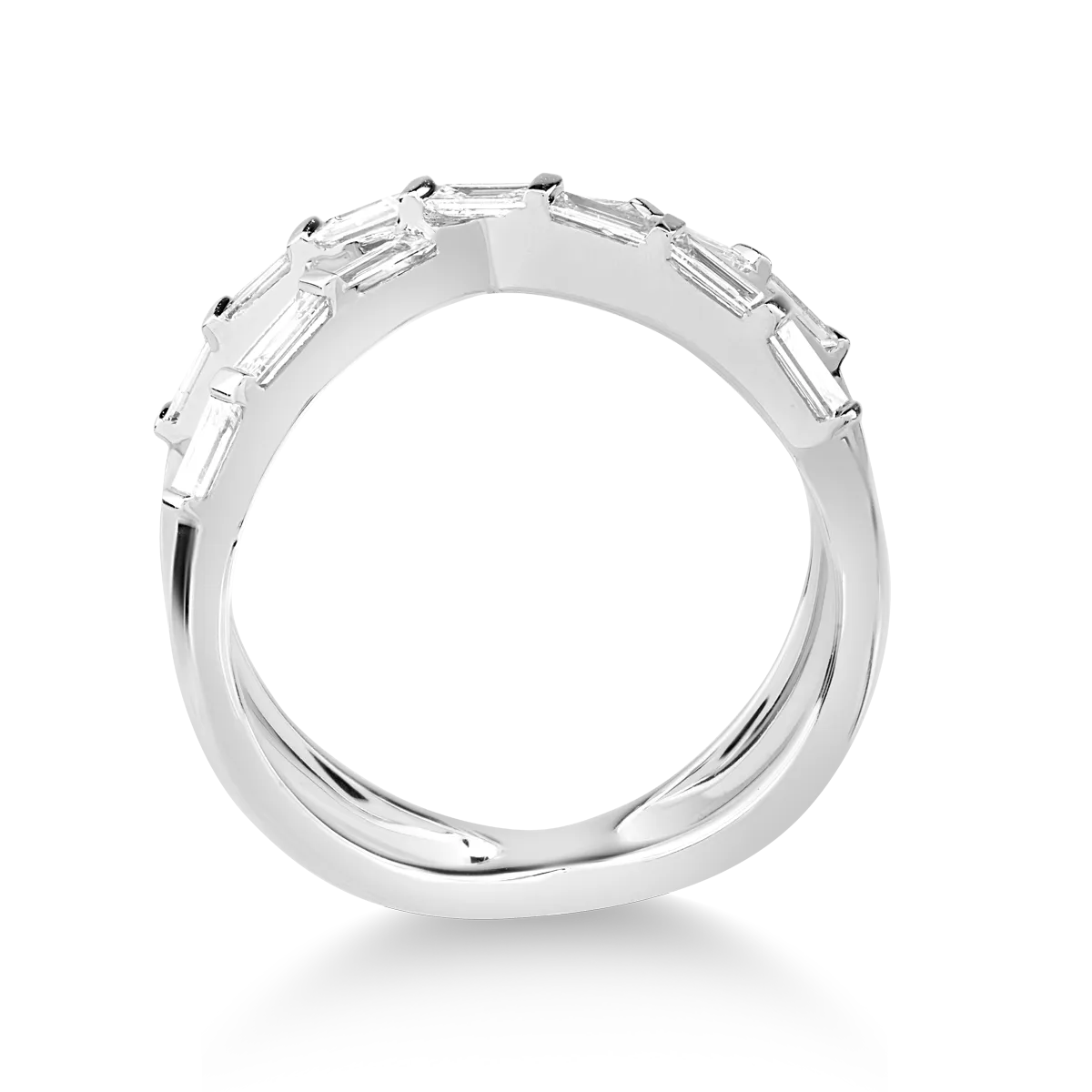 Gyűrű 18K-os fehér aranyból 0.52ct gyémánttal.