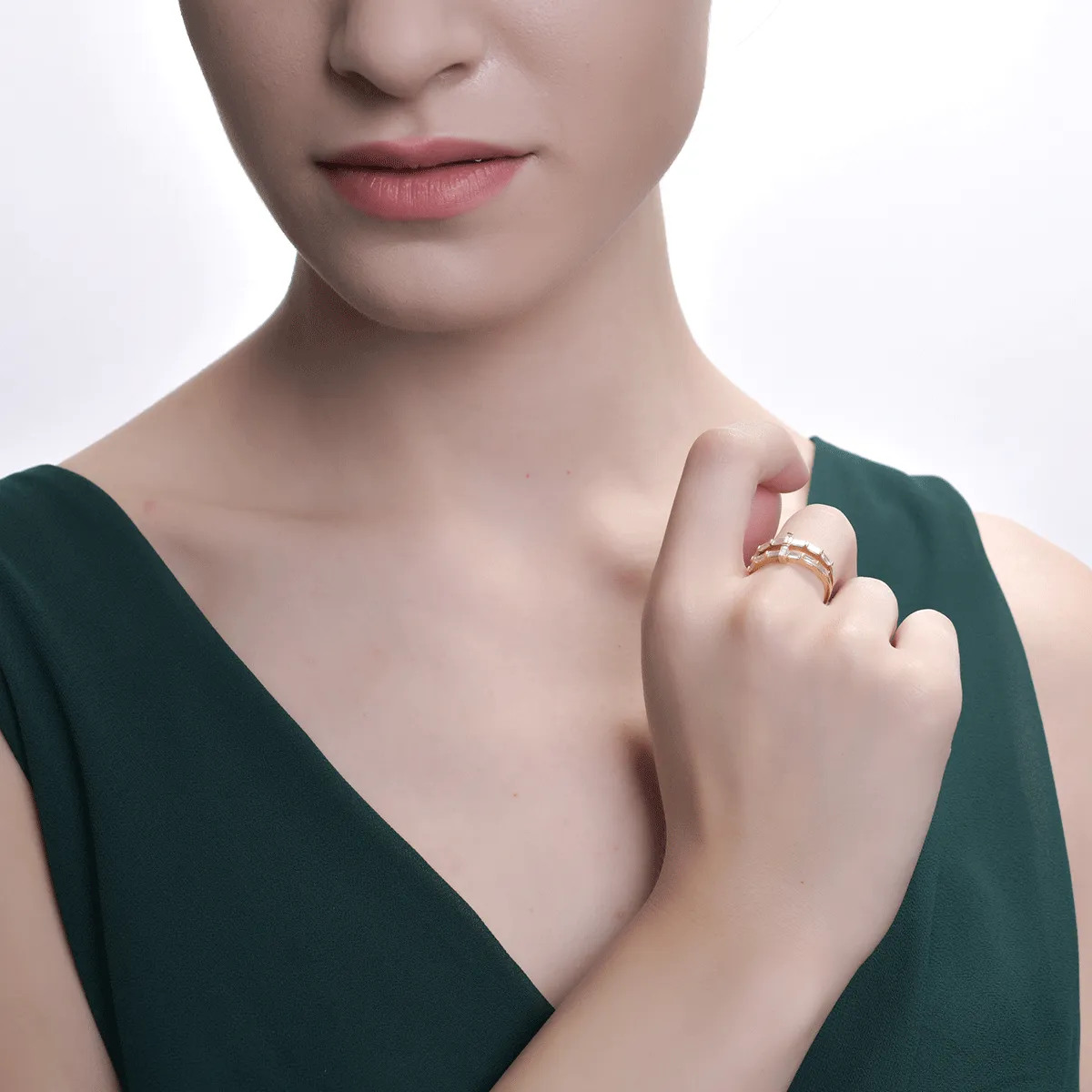 Inel din aur galben de 18K cu diamante de 0.86ct