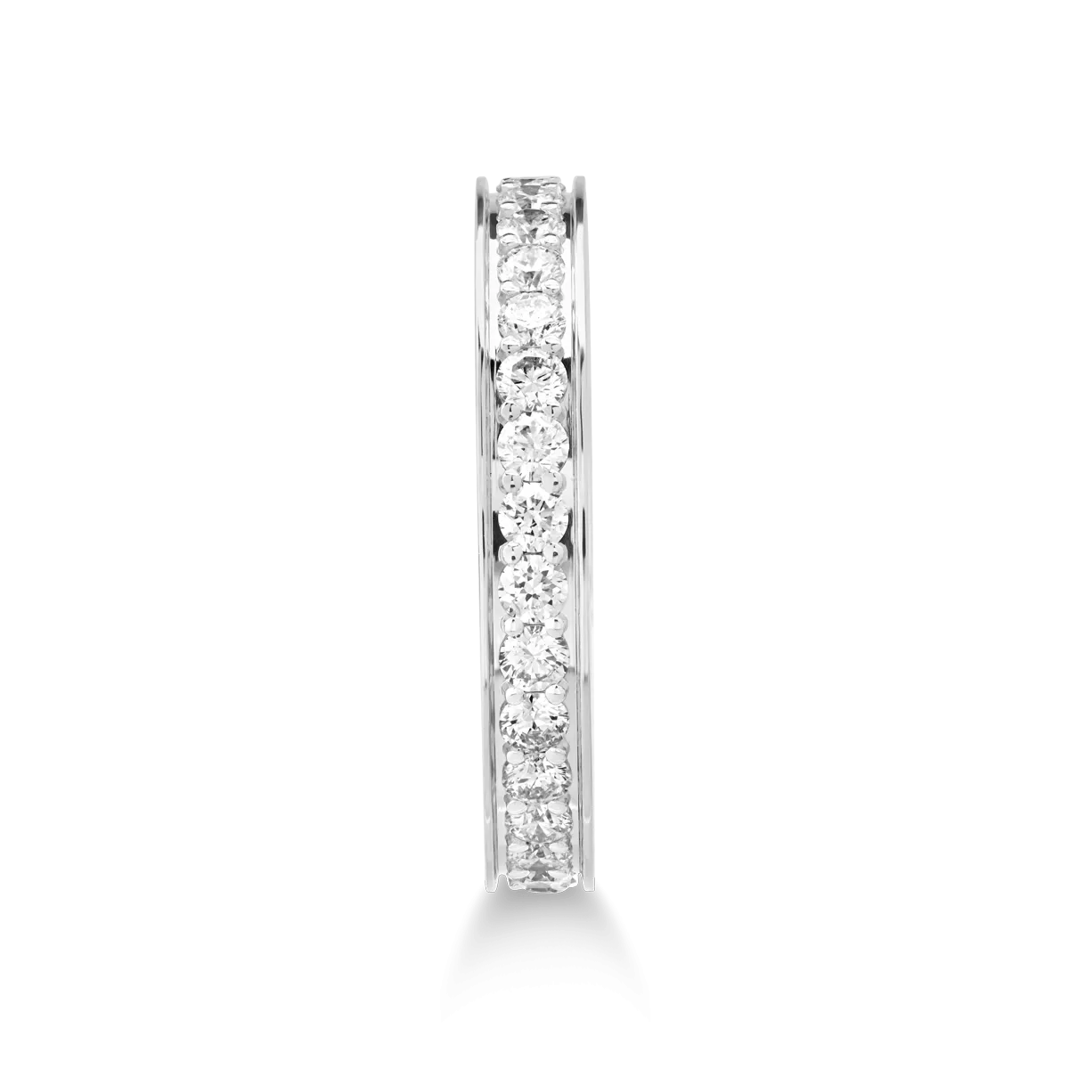 Pierścionek Infinity z 18K białego złota i diamenty 1.01kr
