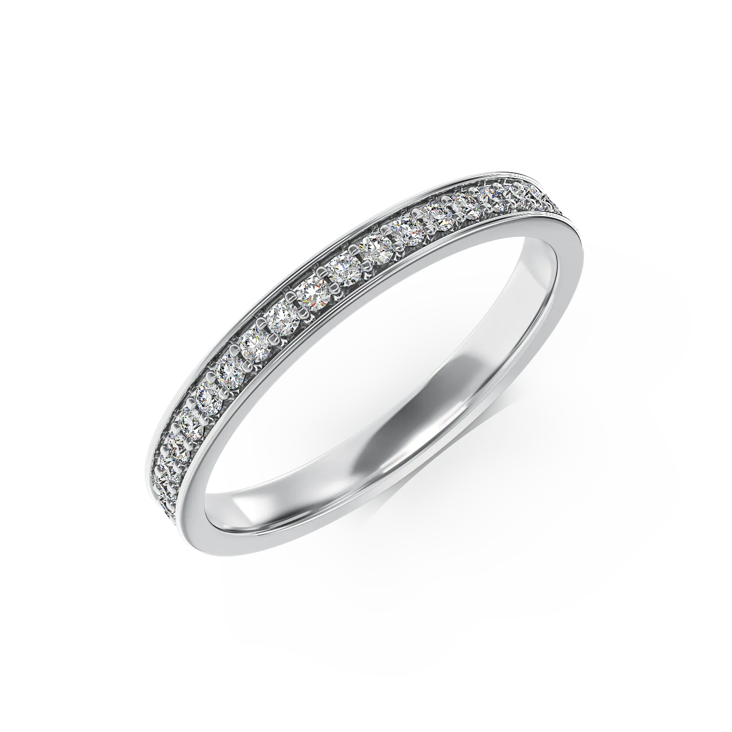 18K white gold ring with 0.33ct diamond