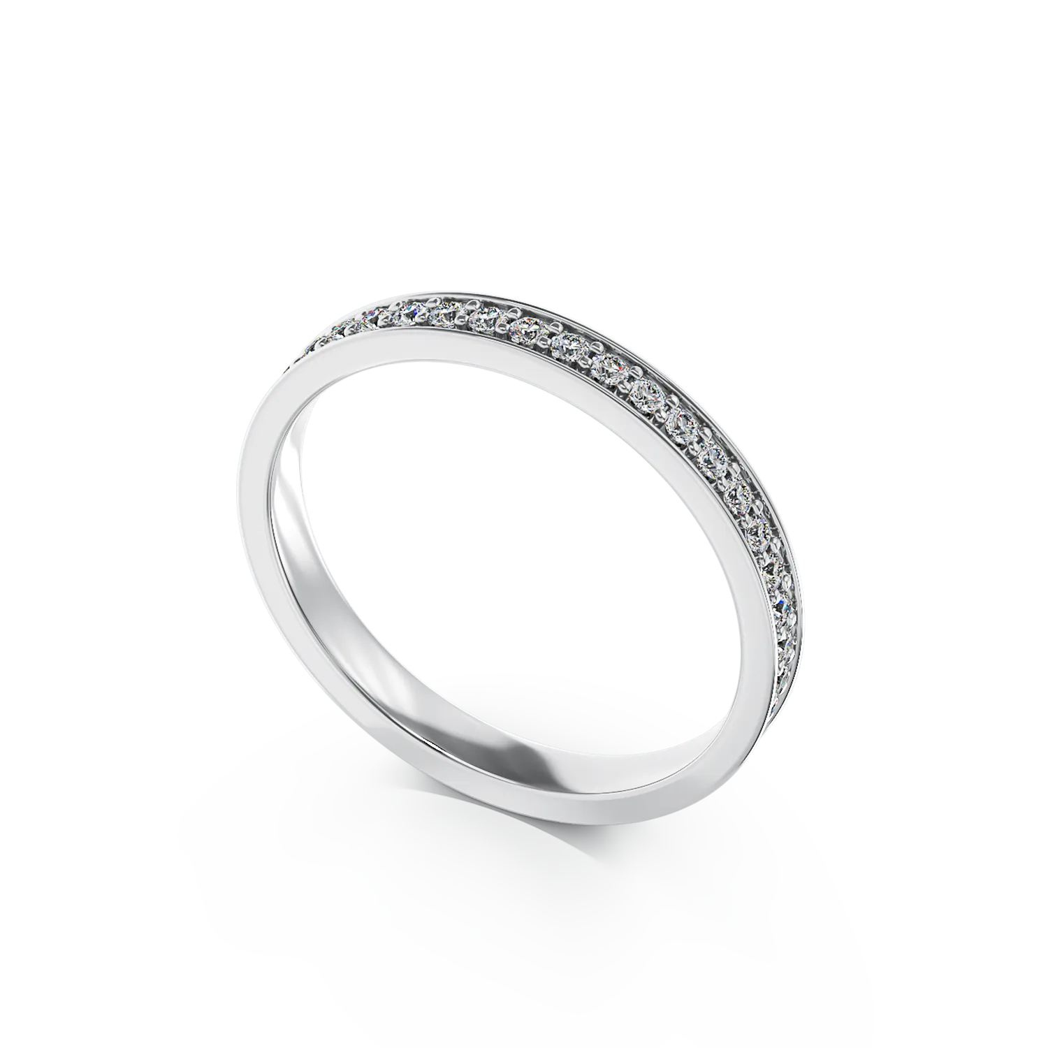 Pierścionek z 18K białego złota z 2.57ct diamentami
